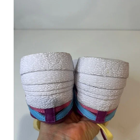 Nike‎ x Sacai Blazer Low Purple Yellow Sneakers Fashion Designer Shoes - Picture 12 of 12